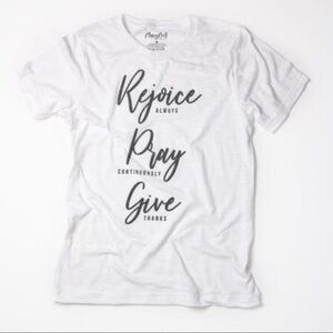 Rejoice Tshirt, soft and comfy